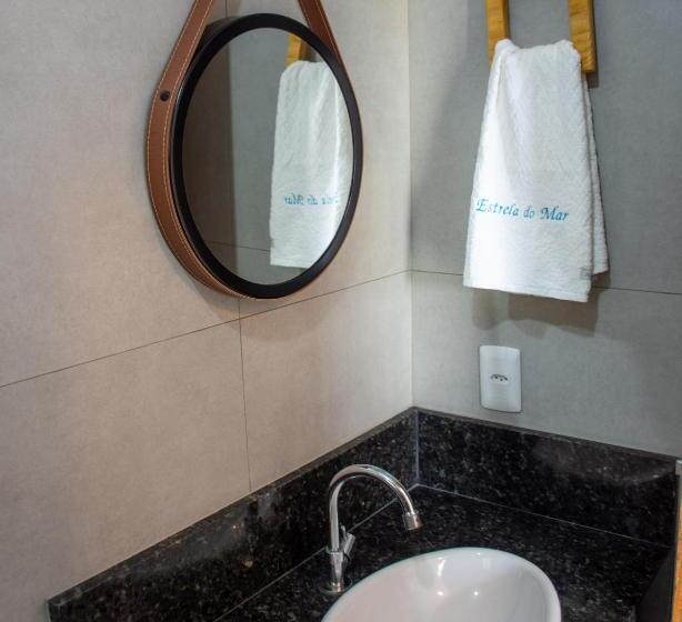 חדר סטנדרט לשלושה עם נוף לבריכה, Pousada Estrela Do Mar