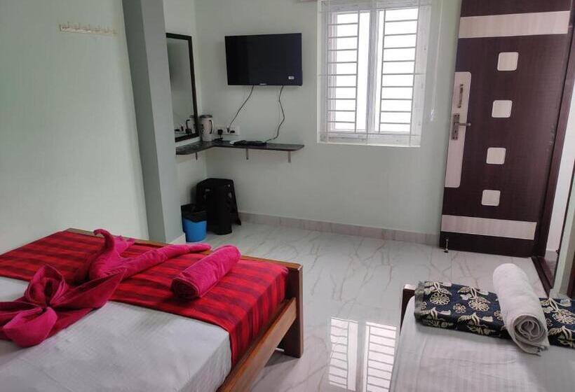 带大床的标准间, Sri Aksha Residency