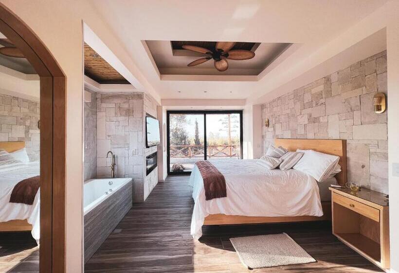 キングサイズベッドのデラックススイート, Penthouse At Hotel Boutique Valle De Guadalupe