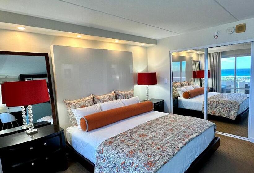 آپارتمان 1 خوابه با چشم‌انداز دریا, Waikiki Beach Experience! Luxury Oceanview Suite!