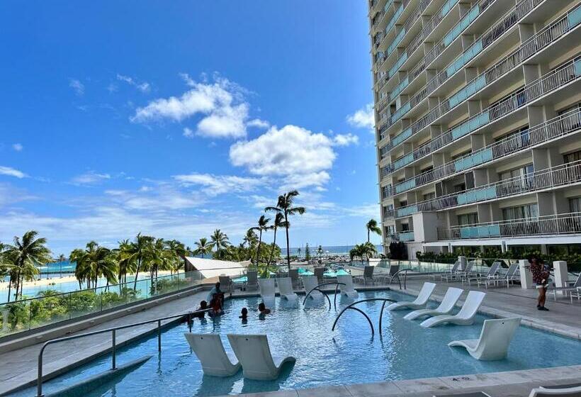 דירת חדר נוף לים, Waikiki Beach Experience! Luxury Oceanview Suite!