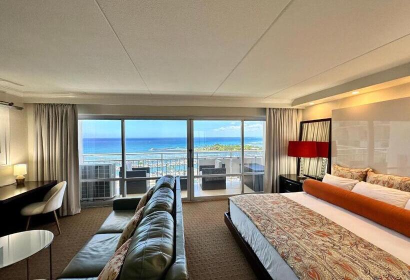 דירת חדר נוף לים, Waikiki Beach Experience! Luxury Oceanview Suite!