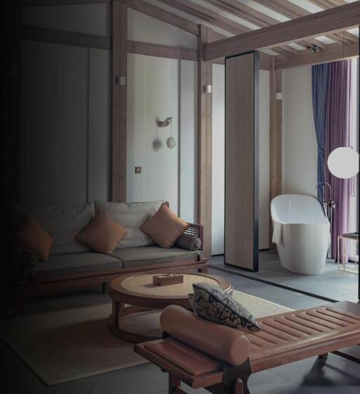 חדר דחוקס עם מיטת קינג, Zhangjiajie Song Boutique B & B   Zhangjiajie National Forest Park Wulingyuan