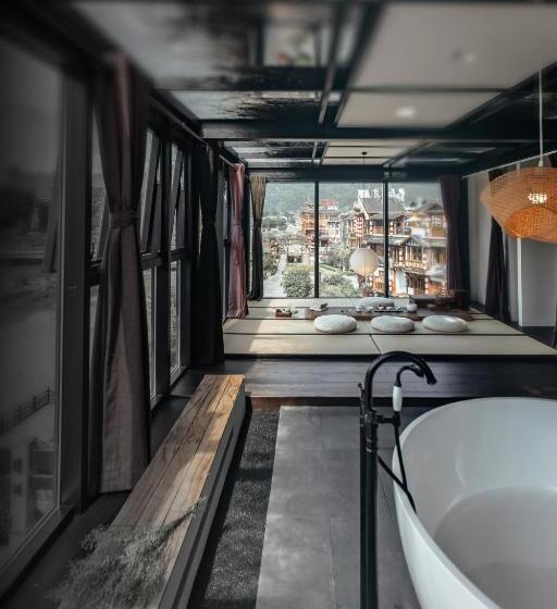 חדר סטנדרט עם מיטת קינג, Zhangjiajie Song Boutique B & B   Zhangjiajie National Forest Park Wulingyuan