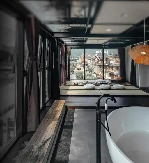 Standard-huone King-vuode, Zhangjiajie Song Boutique B & B   Zhangjiajie National Forest Park Wulingyuan