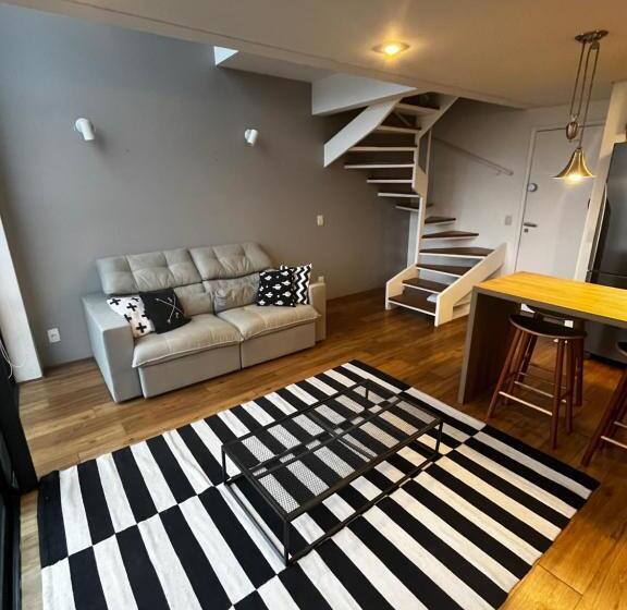 1 Yatak Odalı İki Katlı Daire, Flat Duplex Com Serviço De Camareira E Enxoval Completo   Ao Lado Do Parque Ibirapuera