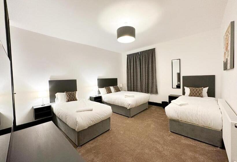 带1个卧室带花园景观的公寓, Mulberry Aparthotel Newcastle Gateshead