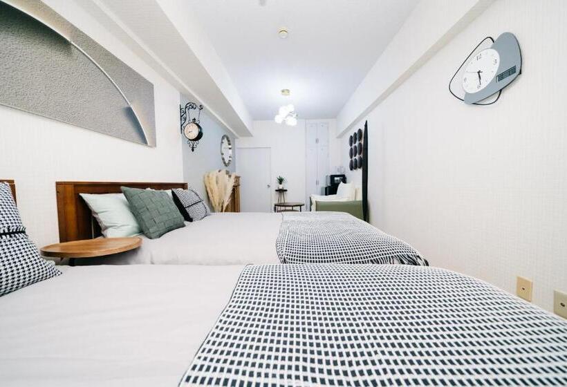 1 Schlafzimmer Apartment mit Balkon, D91新宿最中心 東新宿站5分 Shinjuku Center 5 Mins To Station, Max 4p 直达新宿 涉谷 表参道 池袋 上野 代代木 银座 原宿