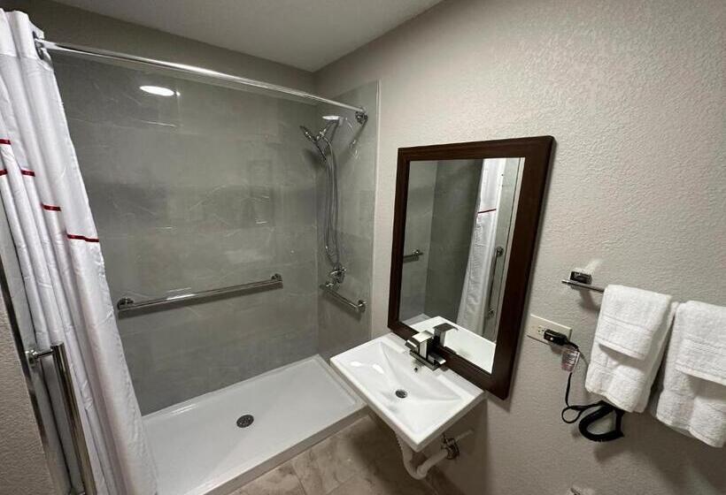 غرفة قياسية سرير كينج لذوى الإحتياجات الخاصة, Red Roof Inn Charleston   Dunbar