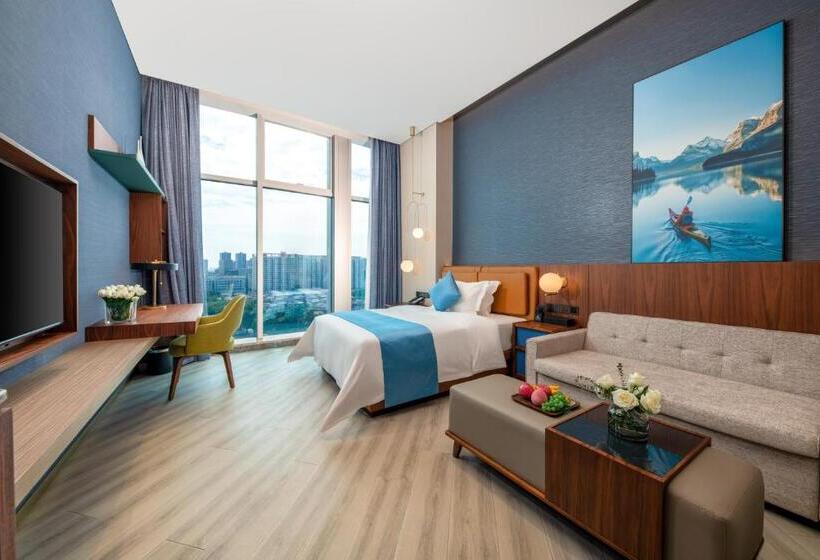 غرفة ديلوكس, Sha Zhi Ye Serviced Apartment Hotel   Houjie Wanda Plaza Liaoxia Subway Station