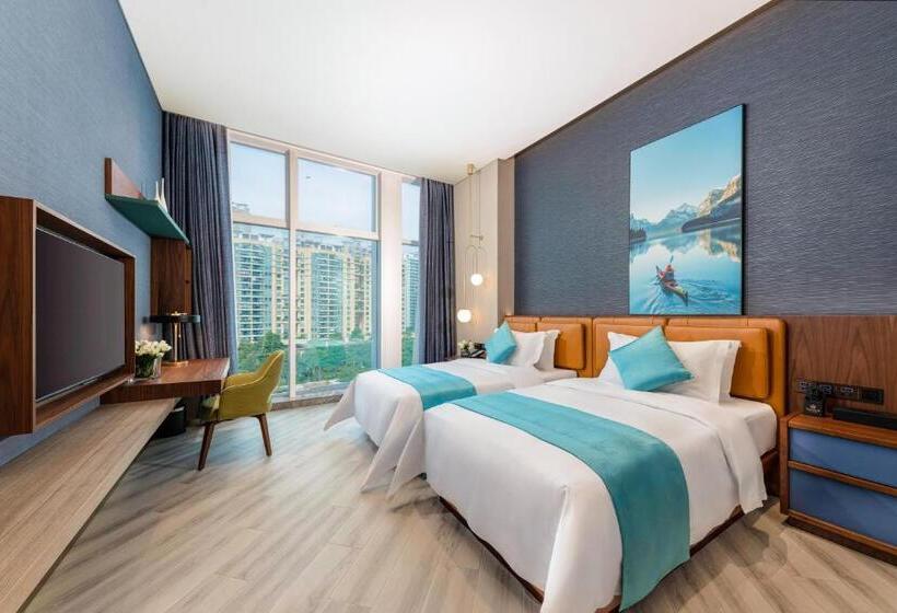 غرفة ديلوكس, Sha Zhi Ye Serviced Apartment Hotel   Houjie Wanda Plaza Liaoxia Subway Station