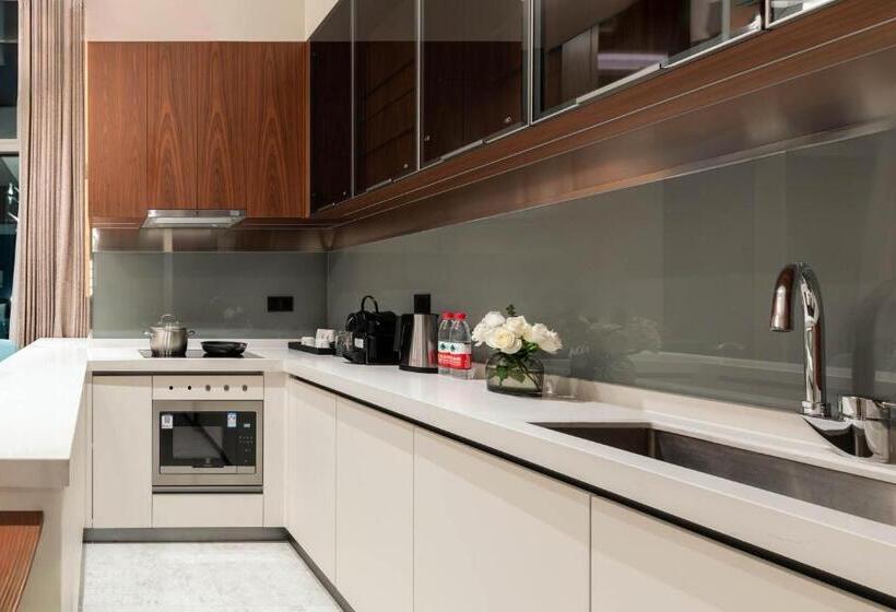 جناح, Sha Zhi Ye Serviced Apartment Hotel   Houjie Wanda Plaza Liaoxia Subway Station