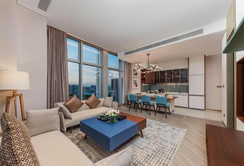 جناح, Sha Zhi Ye Serviced Apartment Hotel   Houjie Wanda Plaza Liaoxia Subway Station