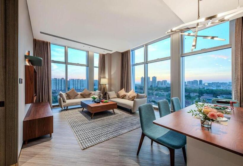 جناح, Sha Zhi Ye Serviced Apartment Hotel   Houjie Wanda Plaza Liaoxia Subway Station