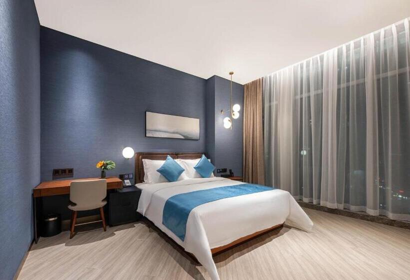 Люкс, Sha Zhi Ye Serviced Apartment Hotel   Houjie Wanda Plaza Liaoxia Subway Station