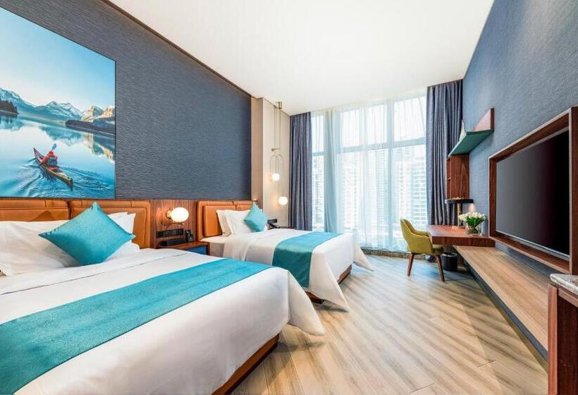 غرفة سوبيريور, Sha Zhi Ye Serviced Apartment Hotel   Houjie Wanda Plaza Liaoxia Subway Station