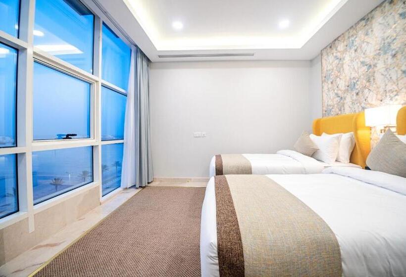 Deluxe Zimmer mit Meerblick, Dam Hodoo دام الهــــــــدوء