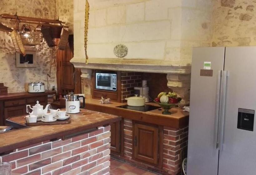 别墅: 1间卧室带游泳池, 14th Century Priory In Pressigny