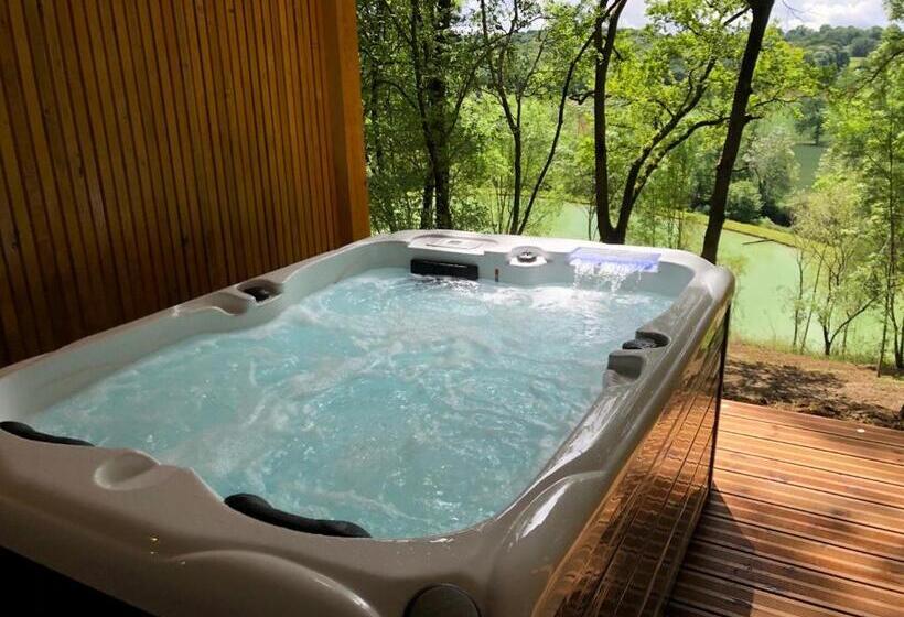 シャレー・スペリアー1寝室, Les Cabanes Du Lac Spa Petit Déjeuné Cabane Du Frêne & Cabane Du Chêne Premium