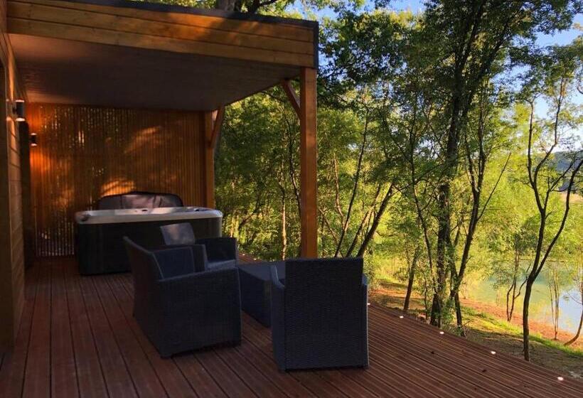 シャレー・スペリアー1寝室, Les Cabanes Du Lac Spa Petit Déjeuné Cabane Du Frêne & Cabane Du Chêne Premium