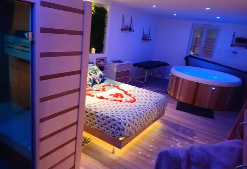 デラックスルーム, Gîte Et Spa Au Secret Du Bonheur