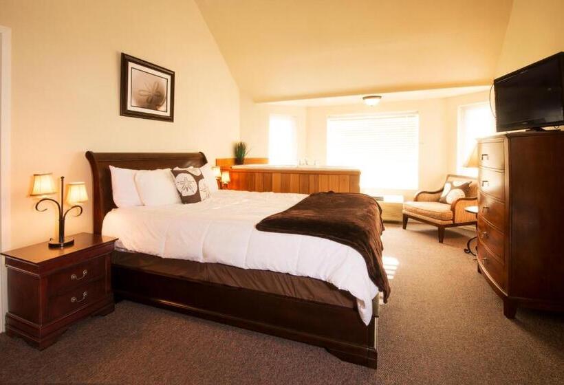 اتاق اساندارد با چشم‌انداز جانبی به دریا, The Seaside Oceanfront Inn