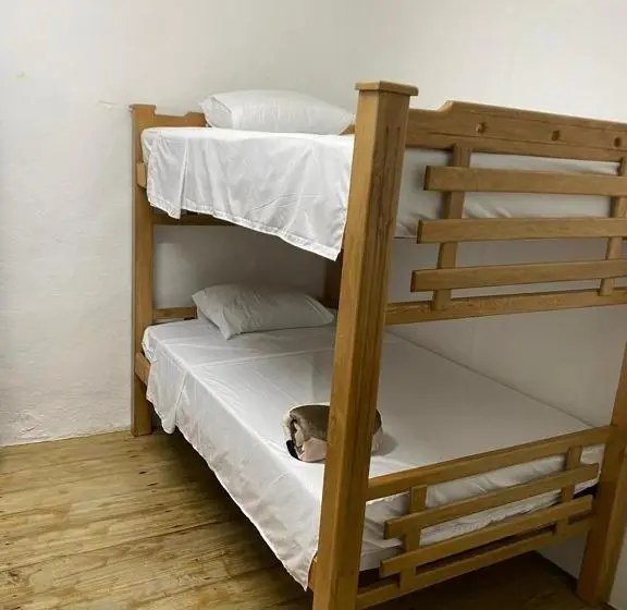 اتاق چهار تخته با دستشویی مشترک, Origen Hostel Jardín
