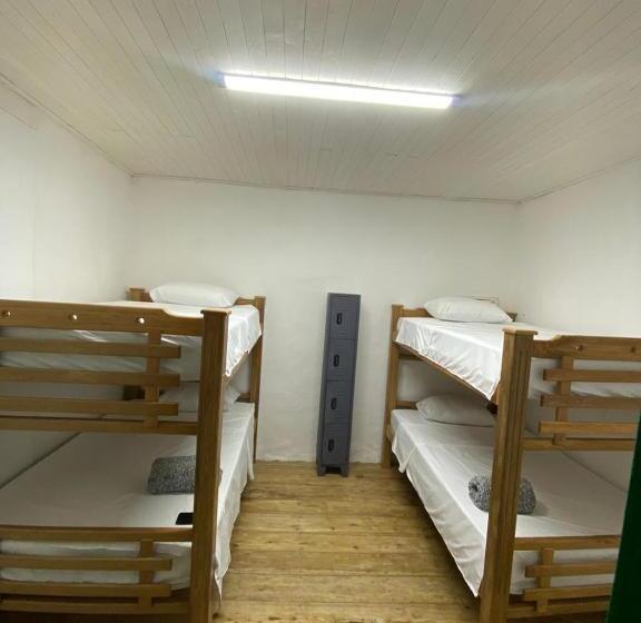 Четырехместный номер эконом класса с общей ванной комнатой, Origen Hostel Jardín