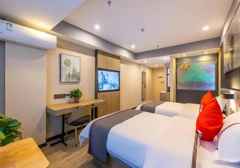 Deluxe-huone, Thank Inn Plus Linxia Bafang Shisanxiang