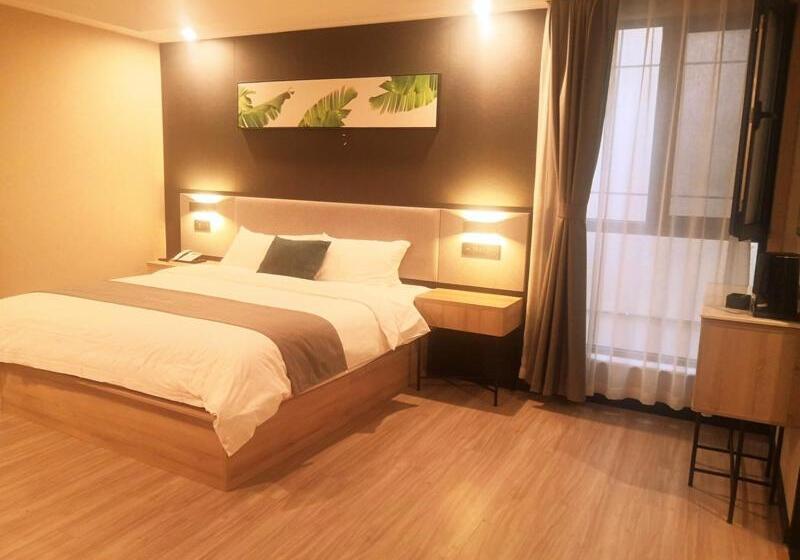 חדר סופריור, Thank Inn Zaozhuang Tengzhou Jinghe Road Zhenai Mall