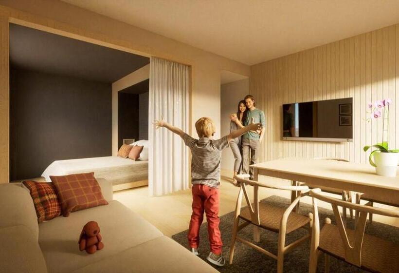 חדר סטנדרט לארבעה נוף לים, Nallikari Seaside Aalto Apartments