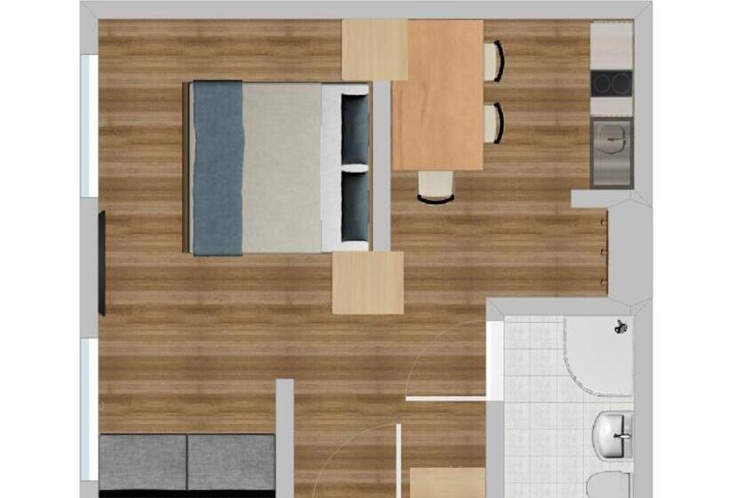 １ベッドルームのスーペリアアパートメント, Appartementhaus Battisti