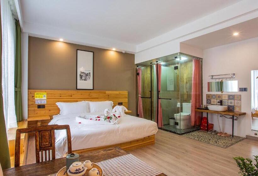 Habitació Familiar Deluxe, Cloudy Warm Hotel   Huangshan Scenic Area Transfer Center Branch