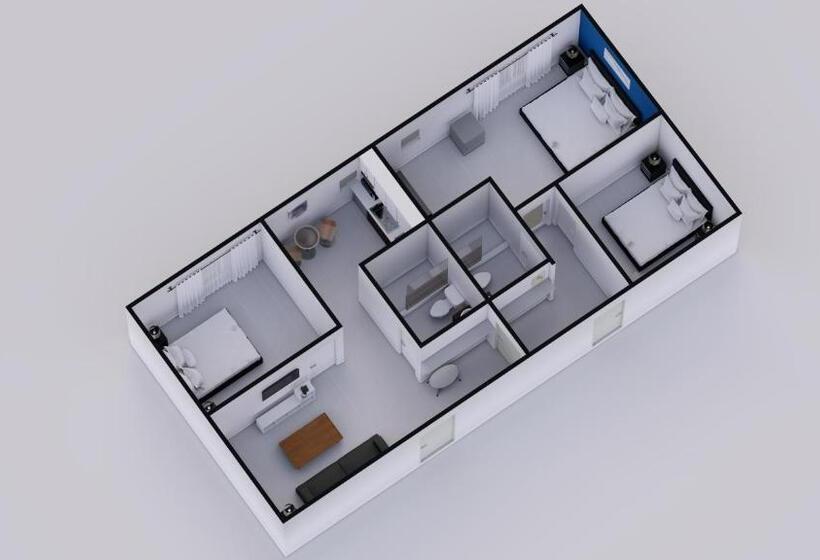 带3个卧室的套间, Belleza