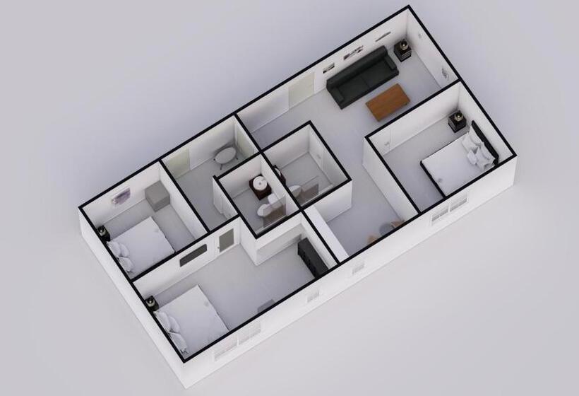 带3个卧室的套间, Belleza