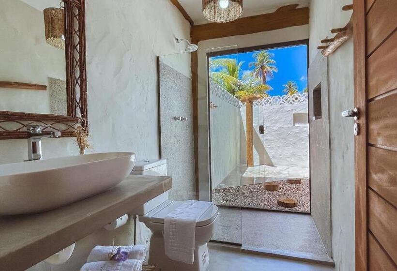 غرفة قياسية, Casa Caroá   Chalé 3