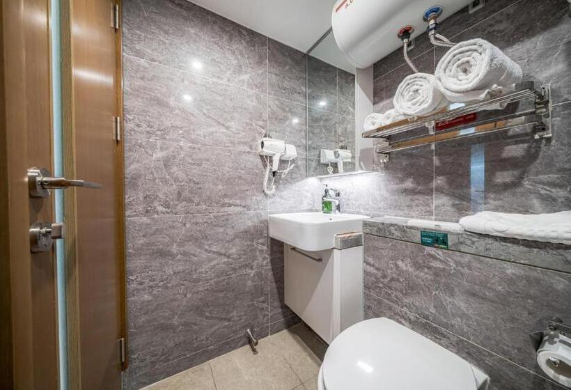 Quarto Deluxe Cama King, Gepai Executive Apartment   Shenzhen Futian Convention And Exhibition Center