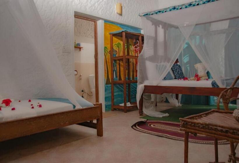חדר משפחתי נוף לים, Ha Beach Hotel Zanzibar