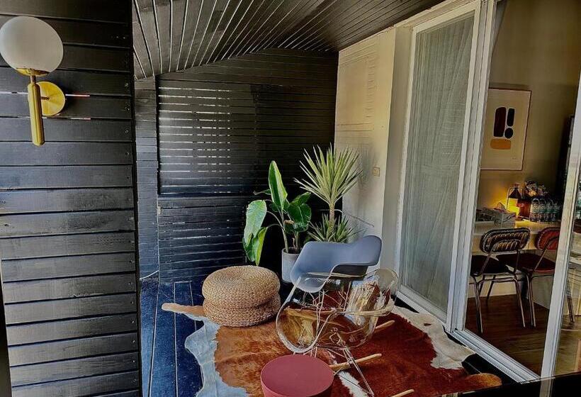 اتاق استاندارد چهارنفره با بالکن, Here B&b 宅這兒私宅 墾丁b宅