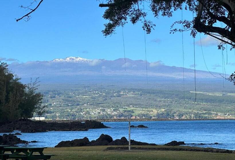 Apartament 1 Dormitor cu Priveliște către Mare, Ocean View Mauna Loa Shores Kai Ekahi #201 Next To Carlsmith Beach Park Hilo Hi