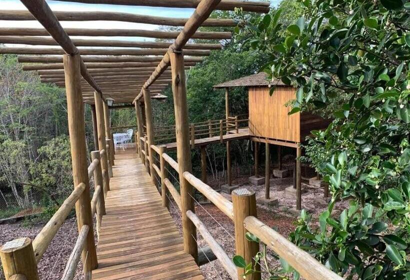 Familiekamer met Uitzicht op de Tuin, Pousada Casa Fraternità, Viva Momentos De Tranquilidade Em Contato Com A Natureza