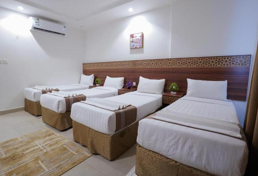 Quarto Quádruplo Estandar, فندق سيف بلص 1 من سما مكة
