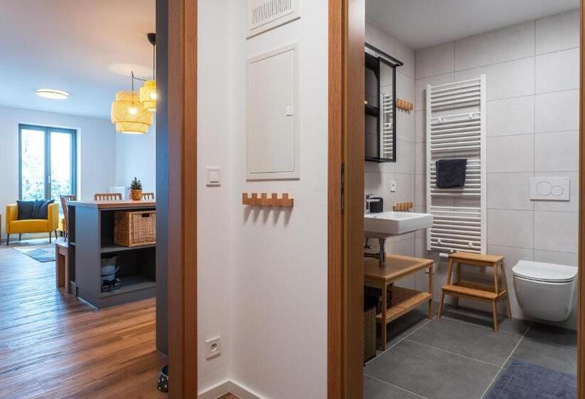 דירת דופלקס בת חדר שינה 1, Abertamy Platz Apartments