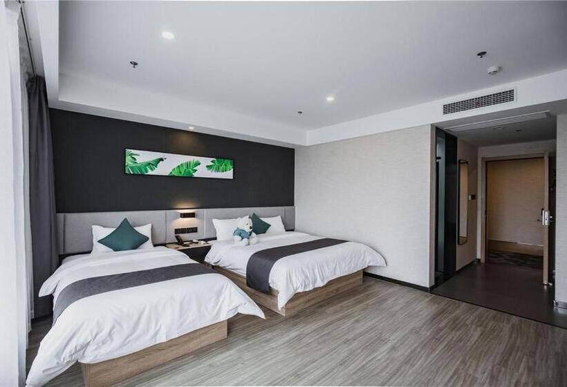 수피리어 패밀리 룸, Thank Inn Plus Weifang Kuiwen District Century Taihua People S Hospital