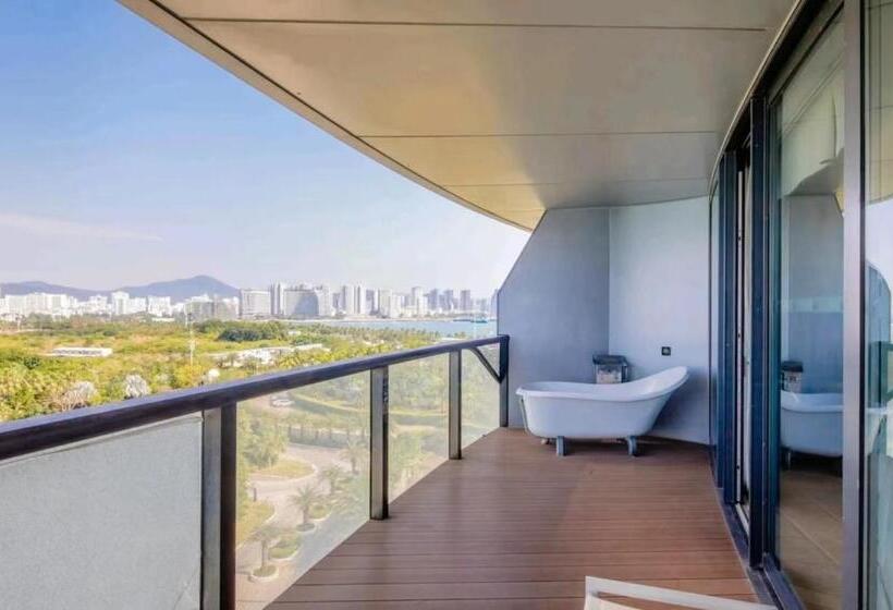 キングサイズベッドのスタンダードルーム, Sanya Romantic Journey Sea Resort & Spa