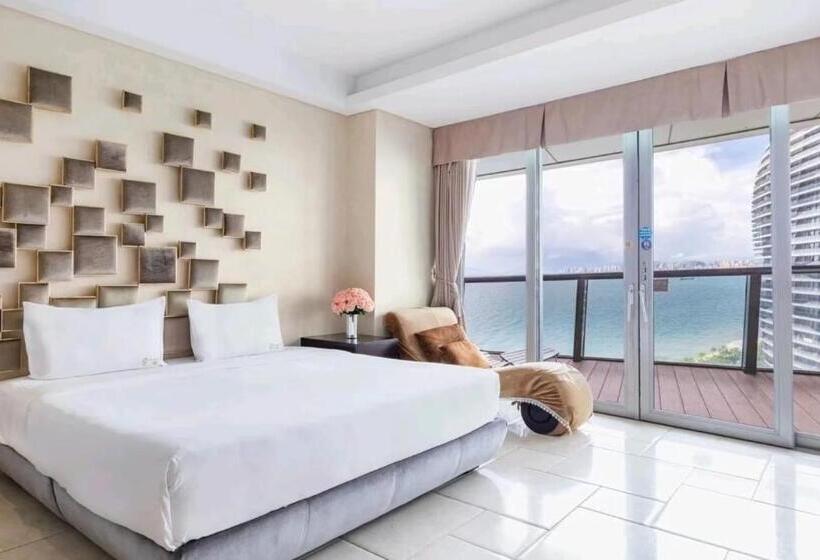 オーシャンビュースタンダードルームバルコニー付き, Sanya Romantic Journey Sea Resort & Spa
