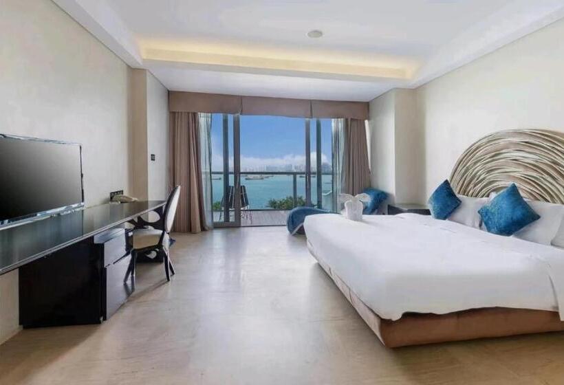 חדר סטנדרט נוף לים עם מרפסת, Sanya Romantic Journey Sea Resort & Spa