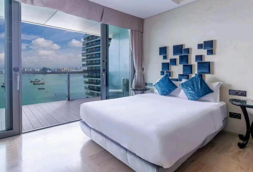 キングサイズベッドのスタンダードルーム, Sanya Romantic Journey Sea Resort & Spa