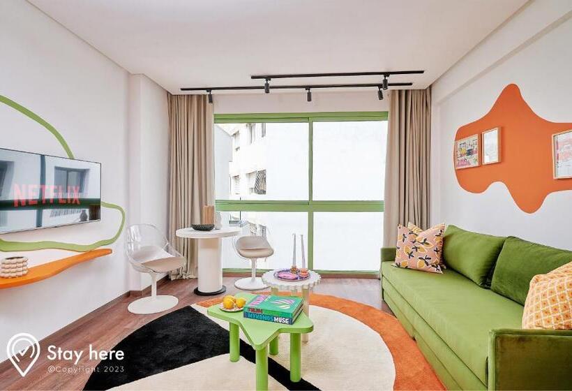 带1个卧室带花园景观的公寓, Stayhere Cil