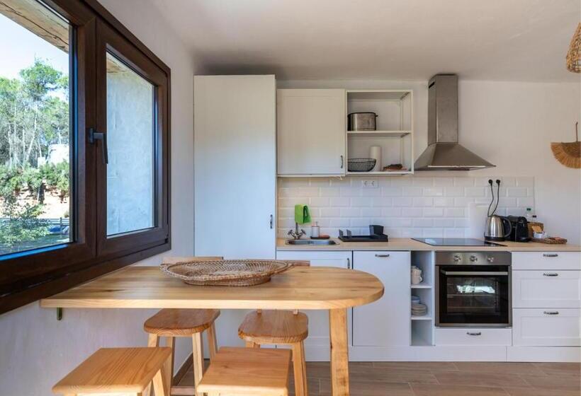 带1个卧室带花园景观的公寓, Masia Aubareda